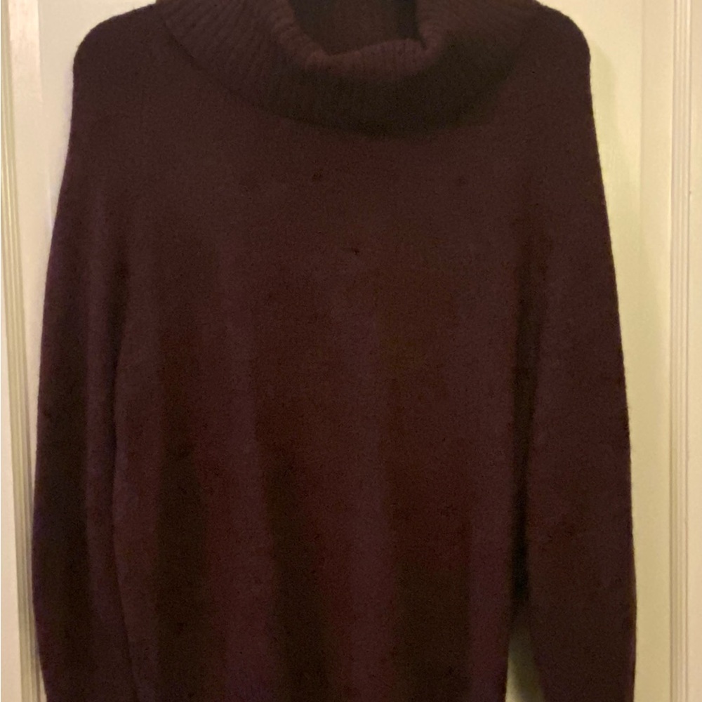 Banana Republic Women's Burgundy Cowl Neck Sweater